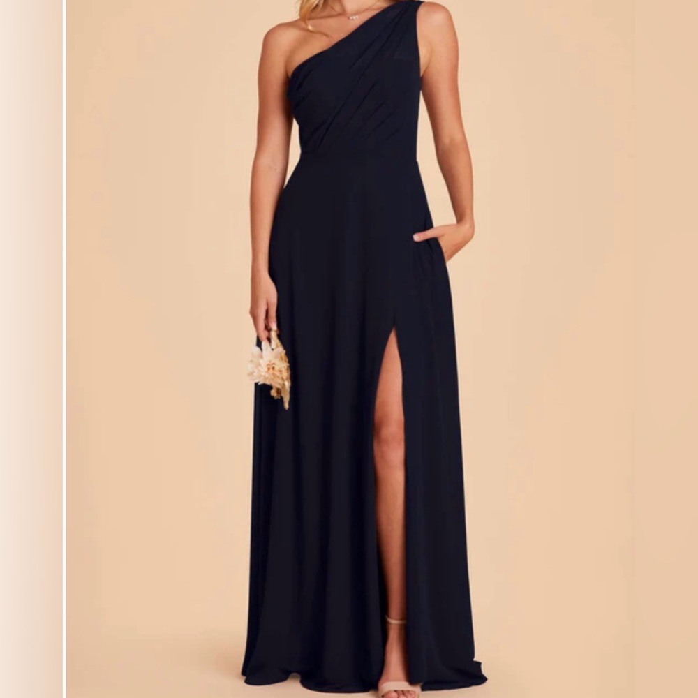 NWT Birdy Grey Kira Dress One Shoulder Floor Length Formal Gown Size Womens XL